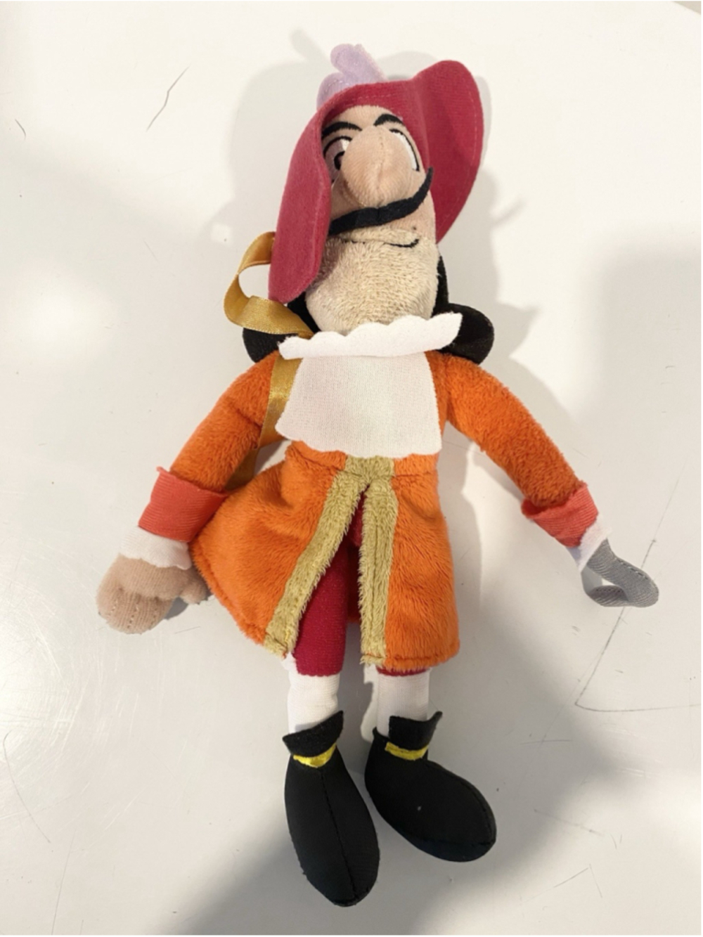 Disney Peter Pan Captain Hook Plush Doll Just Play 10” Stuffed Toy